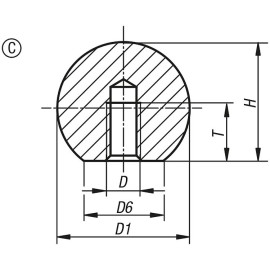 K0650 Ручки круглые DIN 319