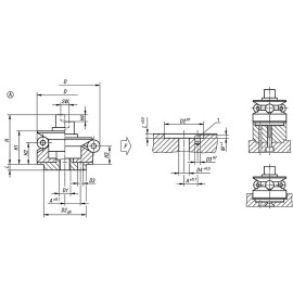 K0358 Зажимы самоцентрирующиеся с установочными элементами