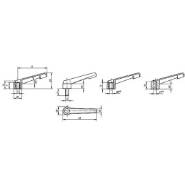 K0175 Рукоятки зажимные с ручкой из усиленного пластика