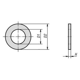 K0868 Шайбы плоские DIN EN ISO 7089 A