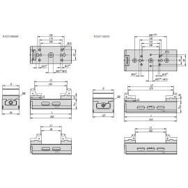 K1237 Тиски станочные симметричные, 80, 125 мм
