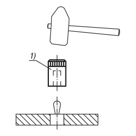 K1733 Инструменты для монтажа упоров с пластиковой втулкой