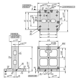 K0804 Основания двухсторонние (400-800) для крепления плит