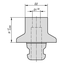 K0966 Адаптеры зажимные UNI lock со сквозным отверстием, 80 мм