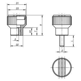 K0247 Ручки с накаткой антистатические