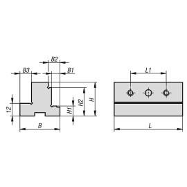 K1383 Кулачки зажимные для тисков, 65 мм (K1236)