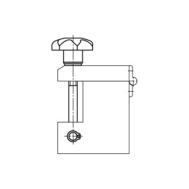 K0053 Зажимы откидные со звездообразной ручкой