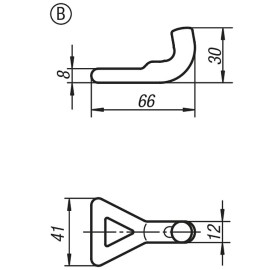 K0052 Защелки натяжные регулируемые со скобой усиленные