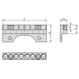K0989 Комплекты губок для зажима круглых заготовок подвижными кулачками