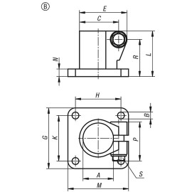K0477 Зажимы для труб опорные из нержавеющей стали