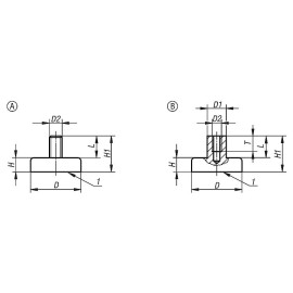 K0549 Магниты с резьбой ферритовые экранированные