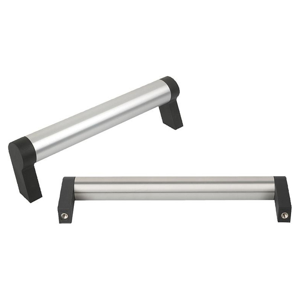 K0212 Ручки трубчатые из алюминия и пластика угловые