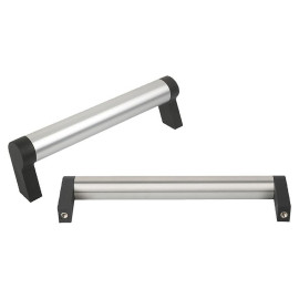 K0212 Ручки трубчатые из алюминия и пластика угловые