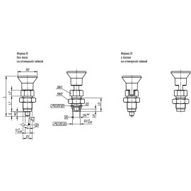 K0736 Штифты стопорные резьбовые конические