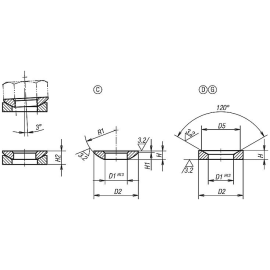 K0729 Шайбы сферические DIN 6319