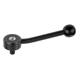 K0114 Рычаги зажимные плоские из стали с круглой ручкой, НР