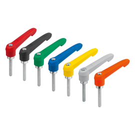 K1660 Рычаги зажимные из пластика и пассивированной стали, НР