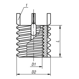 K0399 Вставки резьбовые усиленные