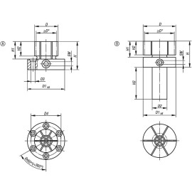 K0643 Зажимы цанговые внутренние
