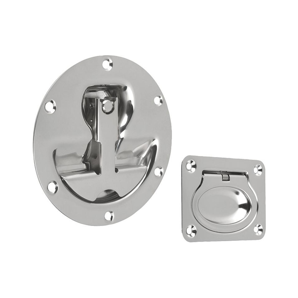 K0243 Ручки врезные из нержавеющей стали откидные