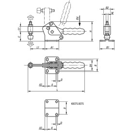K0075 Прижимы механические с жестко установленным винтом