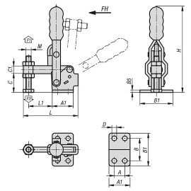 K1254 Прижимы механические маленькие