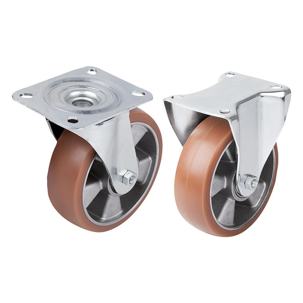 K1765 Ролики с алюминиевыми дисками и полиуретановым покрытием