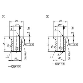 K1022 Втулки кондукторные цилиндрические DIN 172