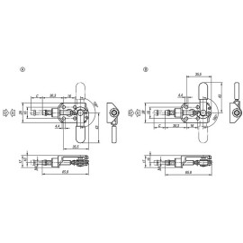 K0745 Зажимы механические плунжерные, угловое основание