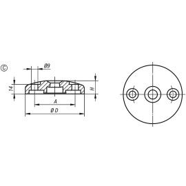 K0425 Основания подвижных опор, 4°