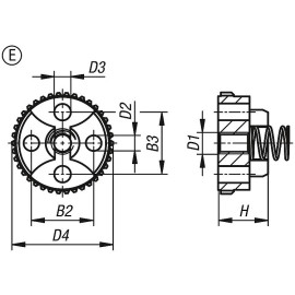 K1446 Элементы фиксирующие поворотные