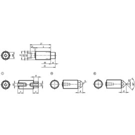 K0977 Упоры пружинные с защитой от проворачивания