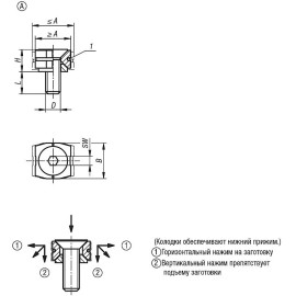 K1167 Зажимные элементы клиновые