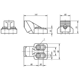 K0832 Контропоры для зажимов (K0831)