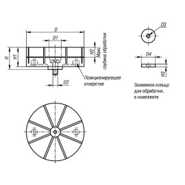 K1184 Цанги для наружных механических зажимов