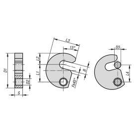 K0703 Шайбы поворотные C-образные DIN 6371