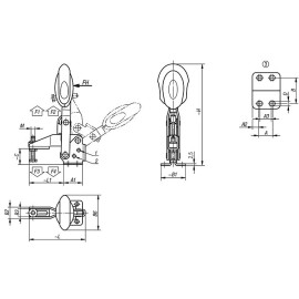 K0662 Прижимы из нержавеющей стали со стопорной рукояткой