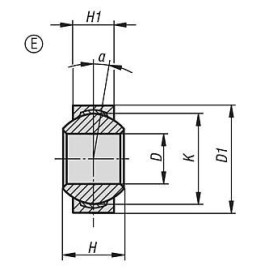 K1324 Подшипники скольжения сферические DIN ISO 12240-1