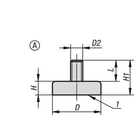K0549 Магниты с резьбой ферритовые экранированные