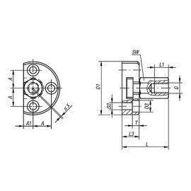 K0710 Муфты быстросъемные с привинчиваемой основой