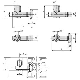K1034 Элементы с рифлением для соединения профилей (тип B)