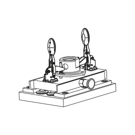 K0661 Прижимы механические антистатические с вертикальным основанием