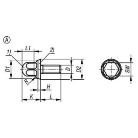 K1647 Винты с уплотнительным кольцом Hygienic DESIGN