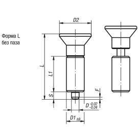 K0346 Штифты стопорные приварные