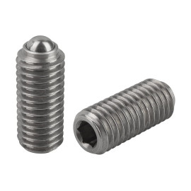 K0316 Фиксаторы пружинные с шариком, нержавеющая сталь