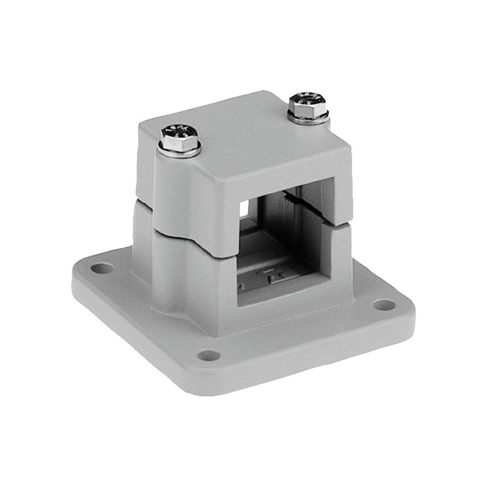 K0480 Зажимы для квадратных труб фланцевые из алюминия