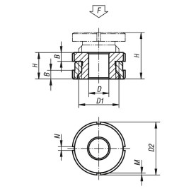 K0694 Опоры подводимые регулируемые низкие