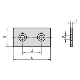 K1042 Накладки из стали для соединения профилей