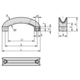 K0194 Ручки бугельные дуговые NOVO grip из пластика