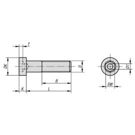K1160 Винты DIN 6912 с цилиндрической головкой